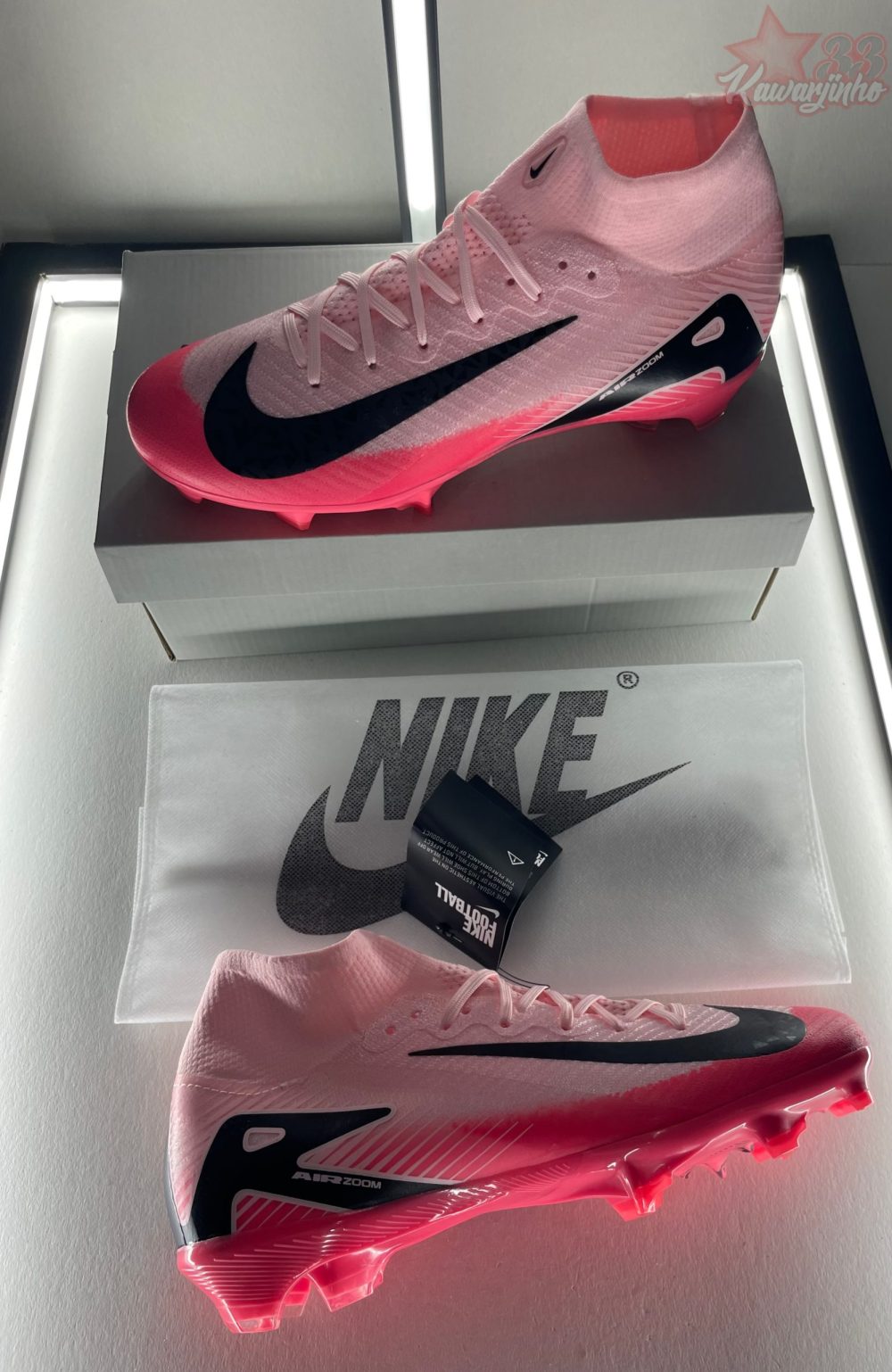 Nike Air Zoom Mercurial Superfly 10 Elite FG - Pink/Fiery Rose – Image 3