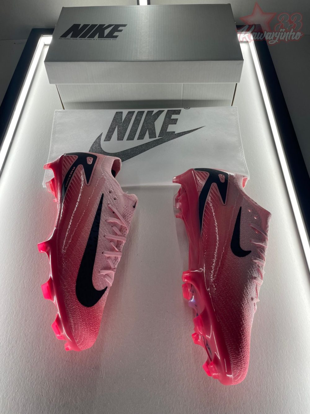 Nike Air Zoom Mercurial Vapor 16 Elite FG - Pink/Fiery Rose – Image 2