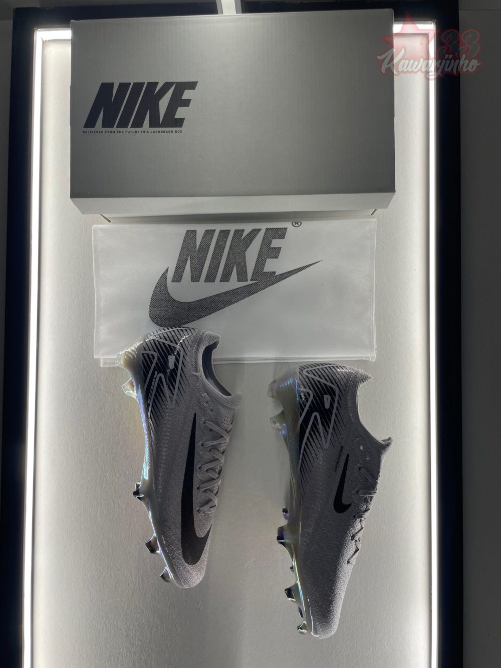 Nike Air Zoom Mercurial Vapor 16 Elite FG - Grey/Black – Image 2