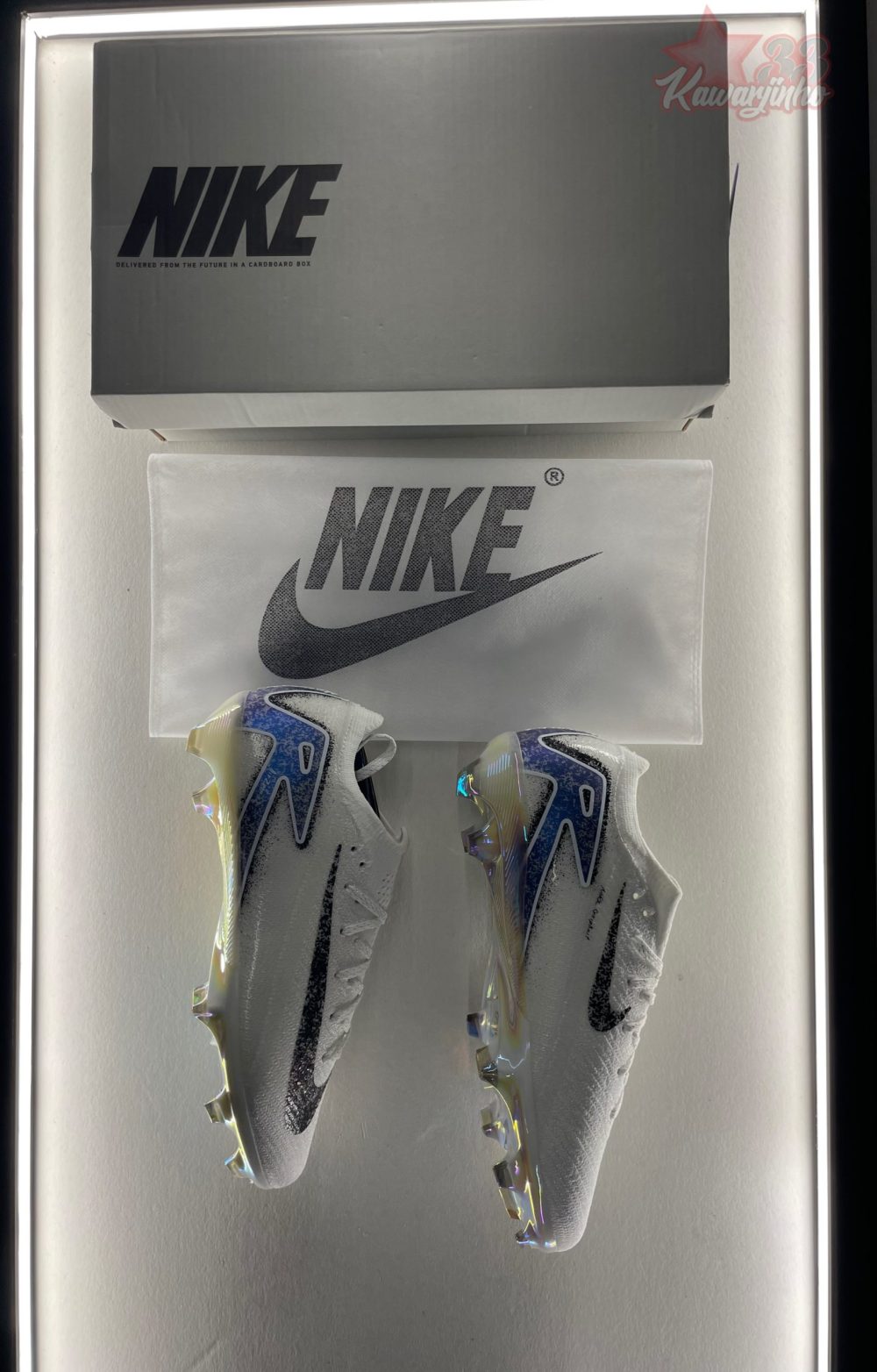 Nike Mercurial Vapor 16 Elite FG Firm Ground Soccer Cleats - Grey/Black/Blue/Gold – Image 3