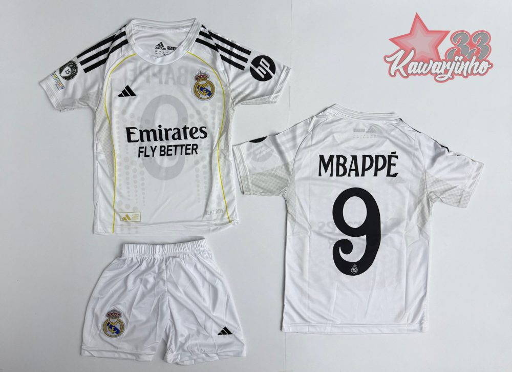 Tenue Real Madrid Home 2025/26 - Mbappe 9