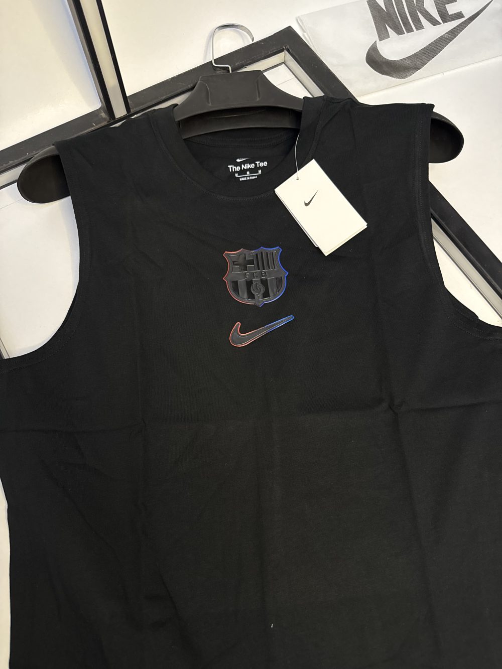 Sans Manche FC Barcelone - Noir/Gris