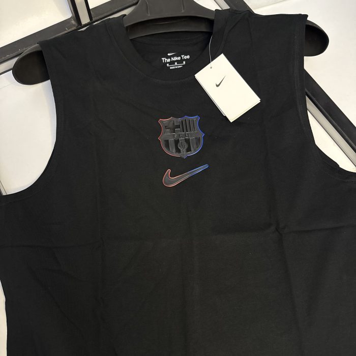 Sans Manche FC Barcelone - Noir/Gris