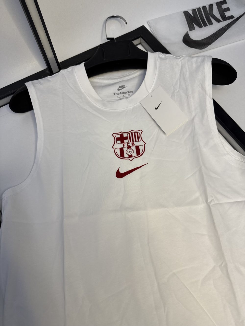 Sans Manche FC Barcelone - Blanc