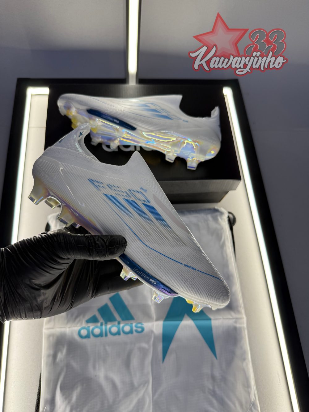 adidas F50+ White/Blue