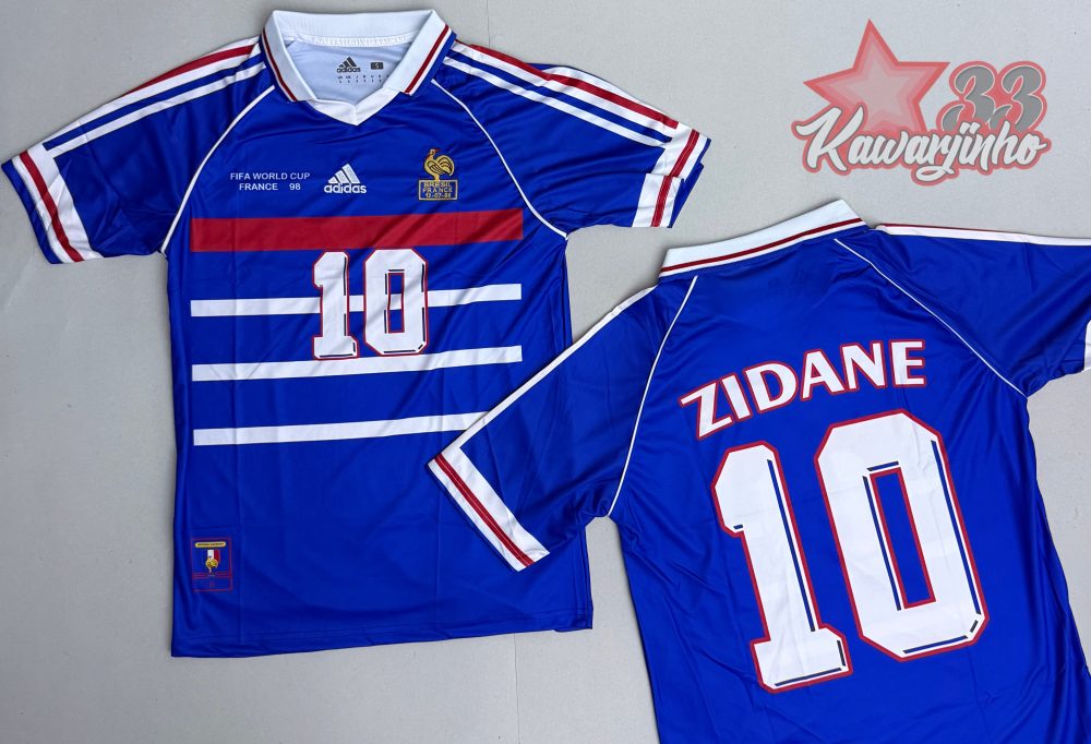 France Home kit 1998 - Zidane 10