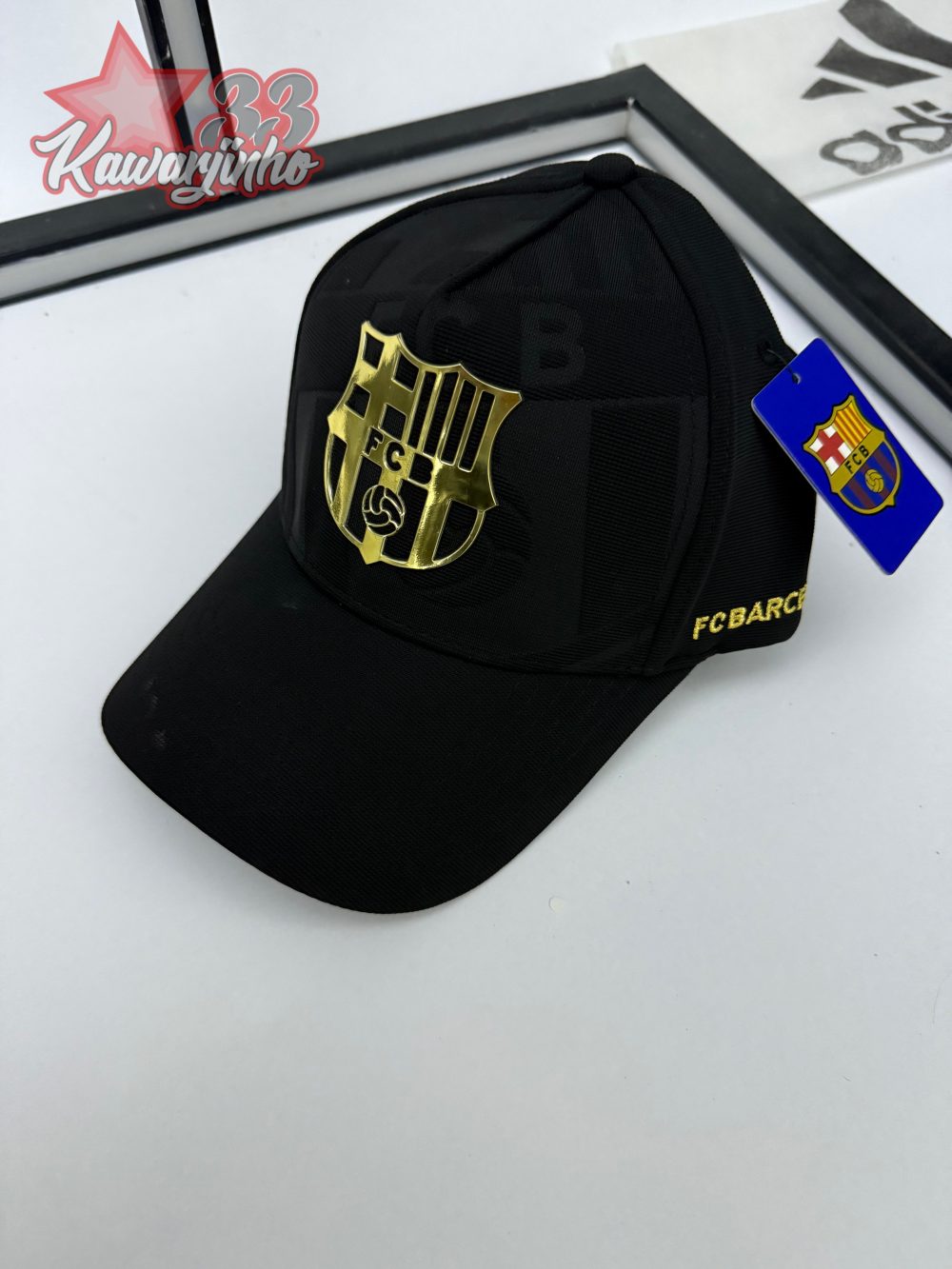 CAP BARCELONE - BLACK/GOLD