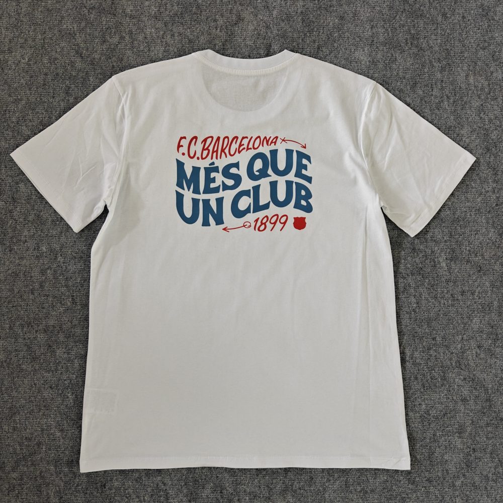 T-SHIRT BARCELONE COTTON 2025-26 - WHITE – Image 2