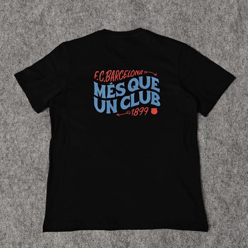 T-SHIRT BARCELONE COTTON 2025-26 - BLACK – Image 2