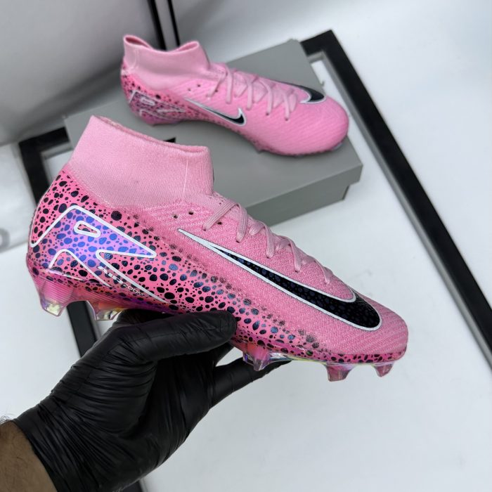 Nike Air Zoom Mercurial Superfly 10 Elite FG Safari Pack – Grey/Pink/Multicolor