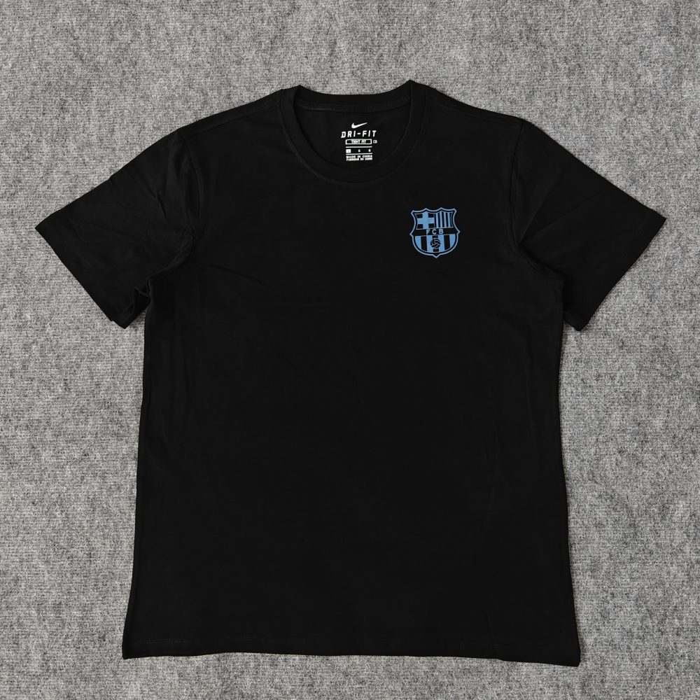 T-SHIRT BARCELONE COTTON 2025-26 - BLACK