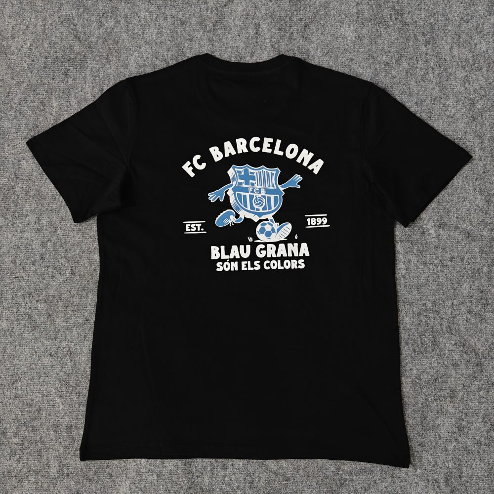 T-SHIRT BARCELONE COTTON 2025-26 - BLACK – Image 2