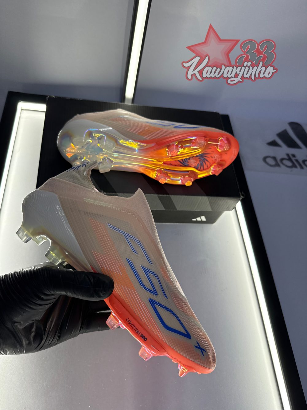 adidas F50 Elite Laceless FG Orange/Blue
