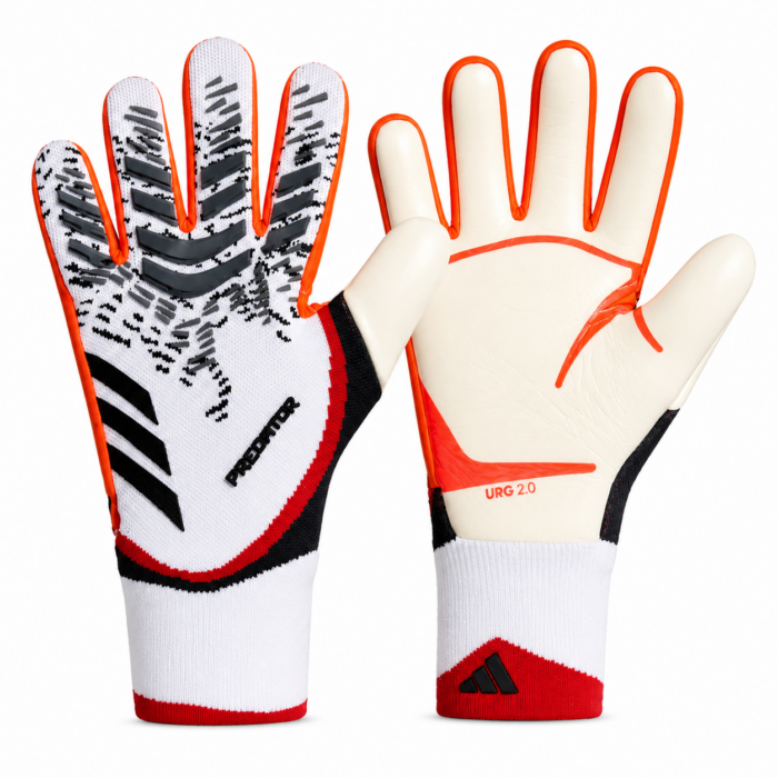 ADIDAS GANTS DE GARDIEN PREDATOR PRO PREDSTRIKE – BLANC/ORANGE/NOIR