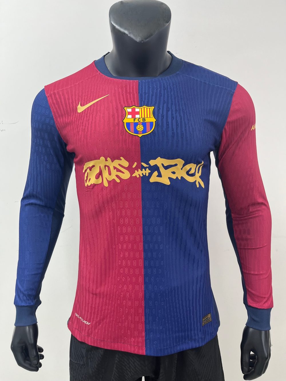 FC Barcelone Home Kit x Travis Scott Manches Longues - 2025-26