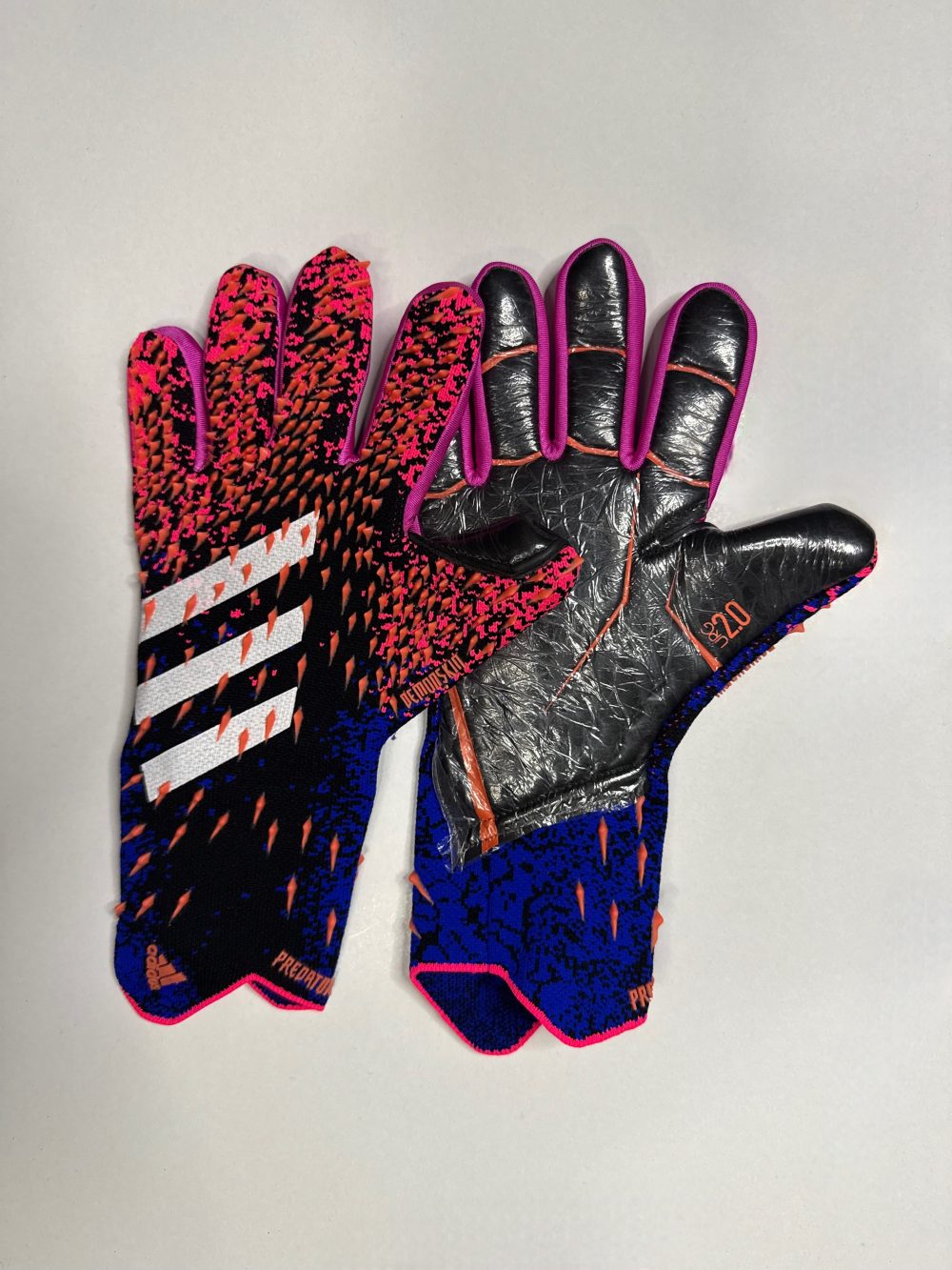 Gant Gardien Foot Adidas - Black/Pink/Blue/White Bande