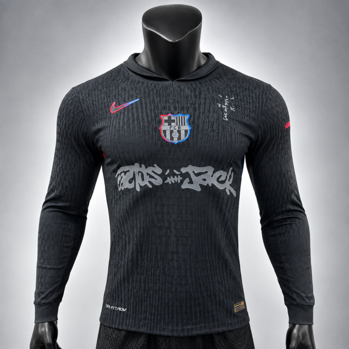 FC Barcelone Away Kit x Travis Scott Manches Longues - 2025-26