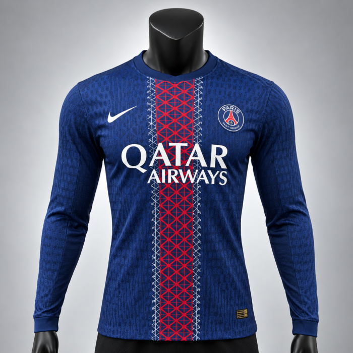 Paris Saint Germain Home Kit Manches Longues 2025-26