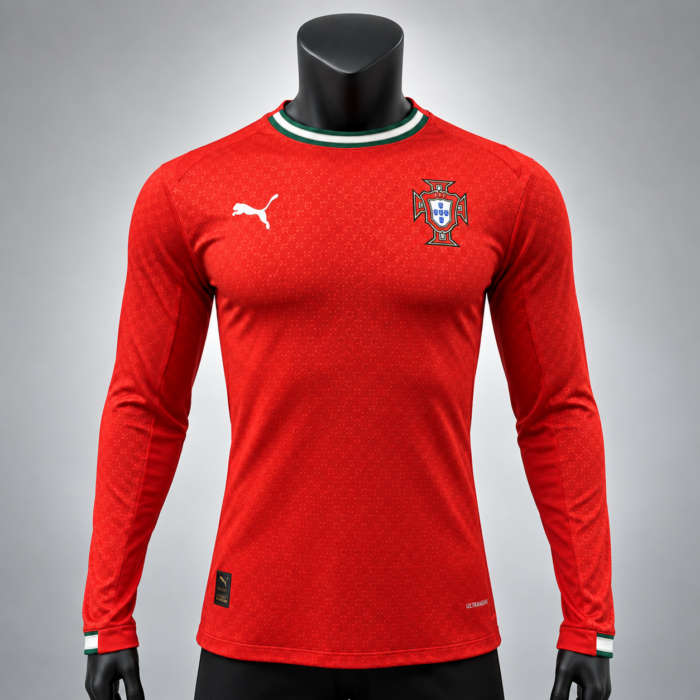 Portugal Home Kit Manches Longues 2025-26
