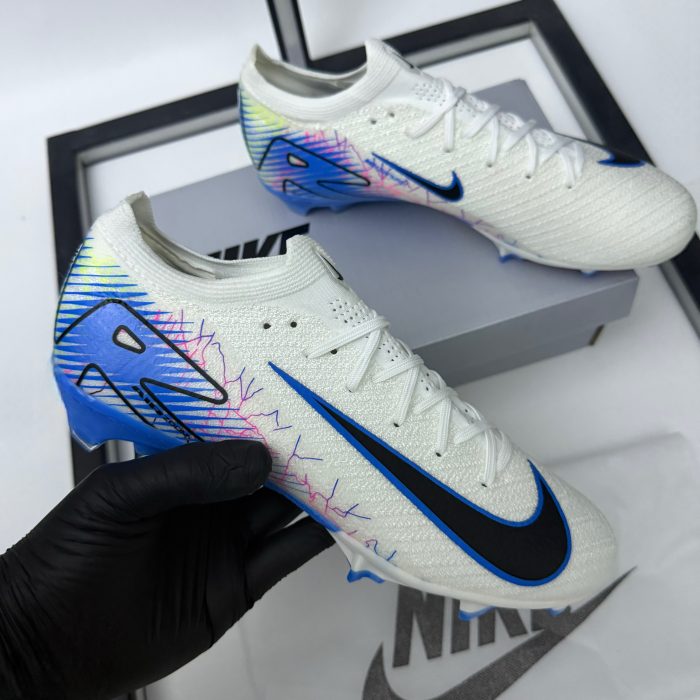 Nike Air Zoom Mercurial Vapor 16 Elite FG – White/Blue