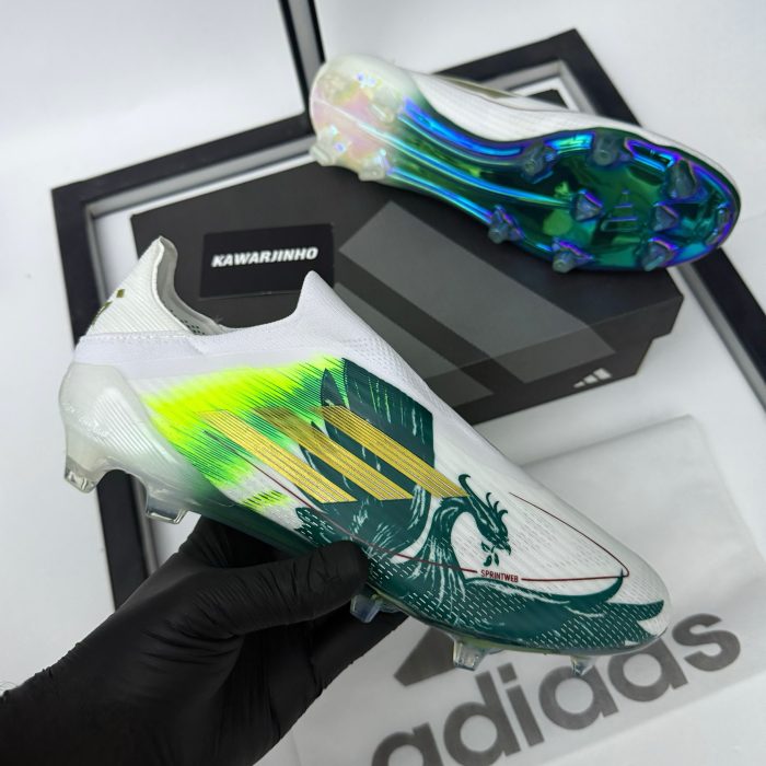 Adidas F50 Elite Laceless FG - Dragon White/Green