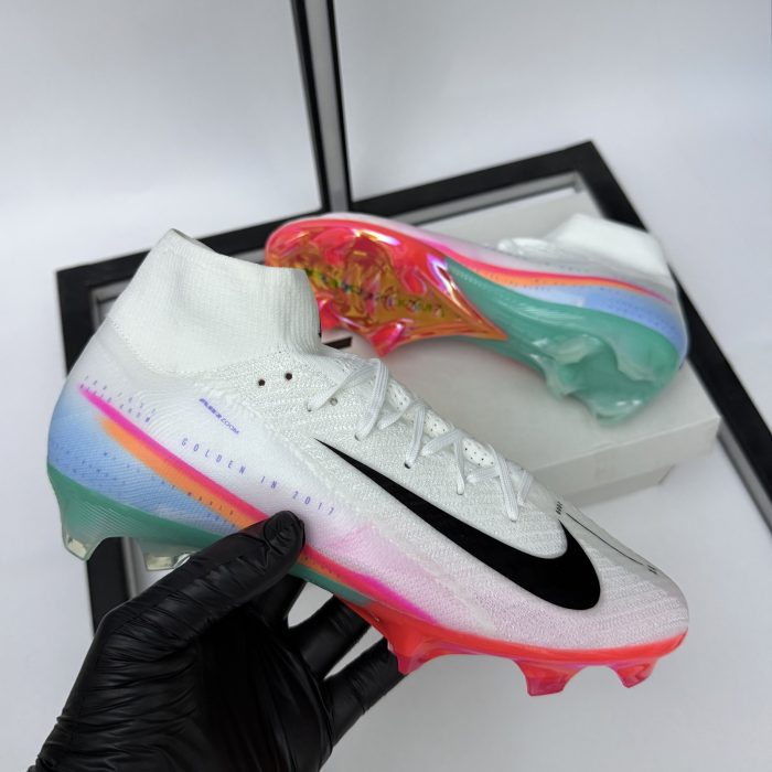 Nike Air Zoom Mercurial Superfly 10 Elite FG - White/Multicolor