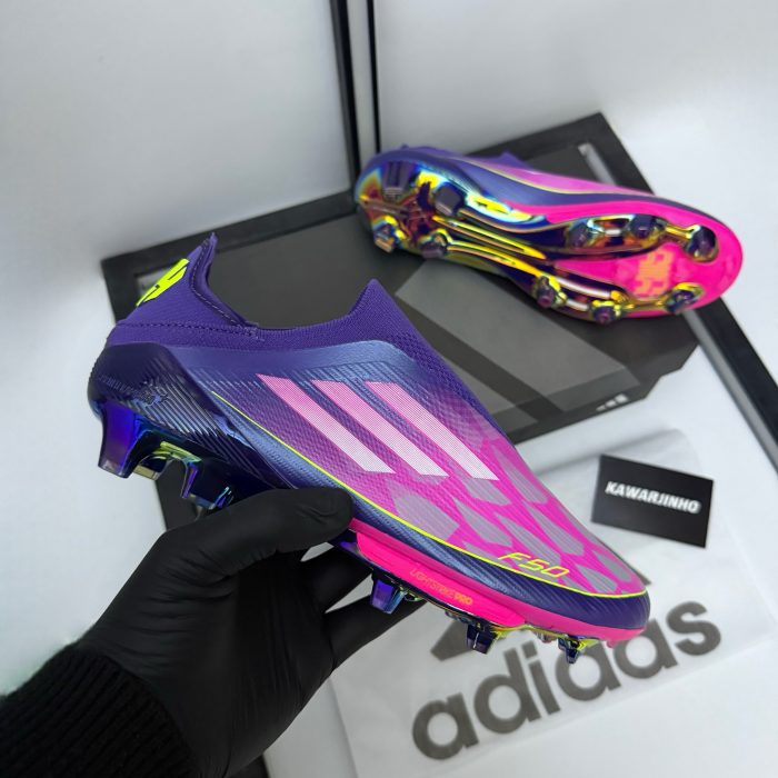 Adidas F50+ Elite Laceless FG  Lamine Yamal - Purple/Pink