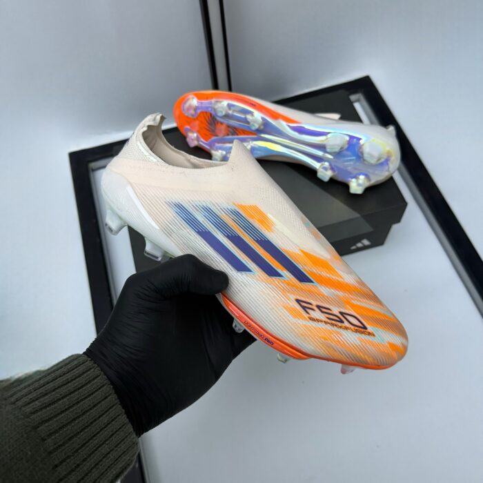 Adidas F50+ Elite Laceless FG - Orange/Blue New