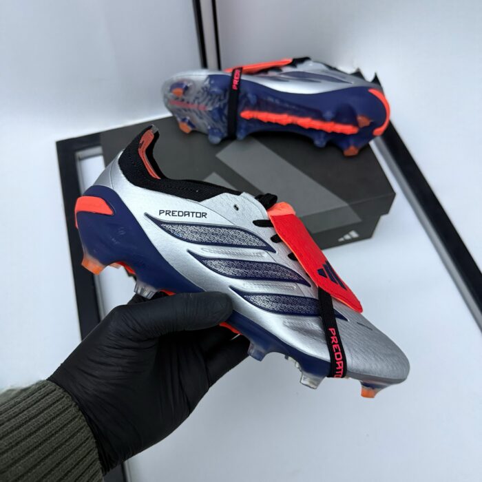 Adidas Predator Elite Tongue FG - Grey/Blue