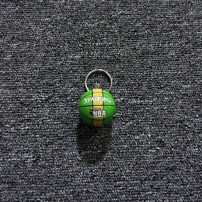 Porte-Clé Basketball - Vert/Jaune