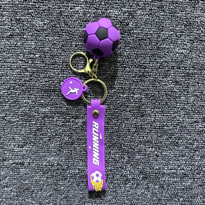 Porte-Clé Football Running - Violet