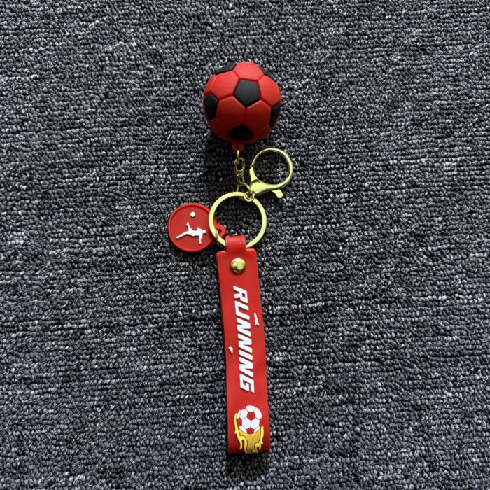 Porte-Clé Football Running – Rouge