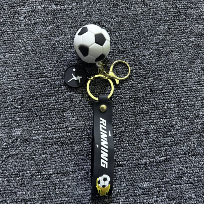 Porte-Clé Football Running – Noir