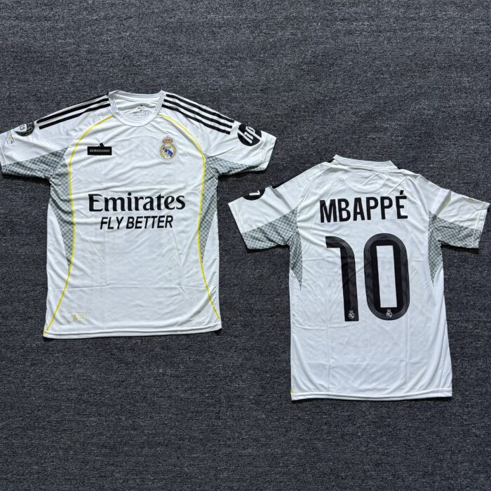 Real Madrid Home Jersey 2025-26 - Mbappe 10