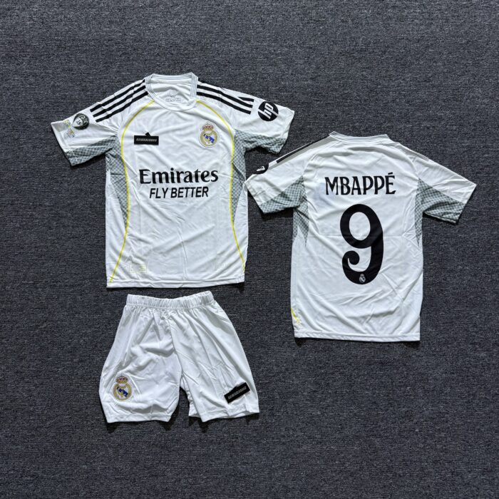 Real Madrid Home 2025-26 Mbappe 9