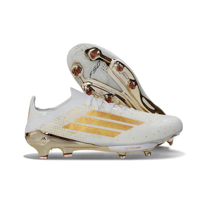 Adidas F50+ Elite FG - White/Gold