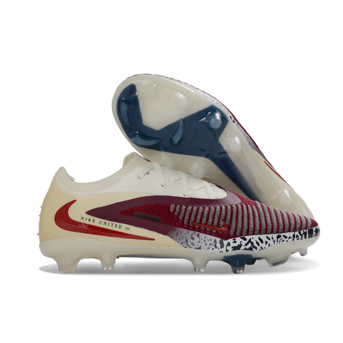 Nike Phantom 6 Elite FG - White/Burgundy