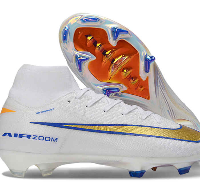Nike Air Zoom Mercurial Superfly 10 Elite FG – White/Gold