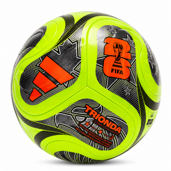 ADIDAS BALLON TRIONDA COMPETITION COUPE DU MONDE 2026 HIVER - VERT/NOIR/ARGENTÉ