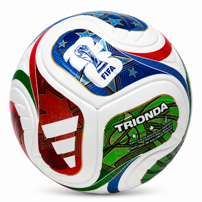 ADIDAS BALLON TRIONDA MINI COUPE DU MONDE 2026 - BLANC/BLEU/ROUGE/VERT