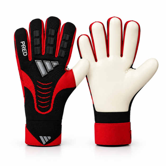 ADIDAS GANTS DE GARDIEN PREDATOR PRO – NOIR/ROUGE