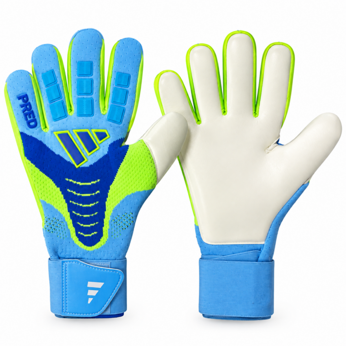ADIDAS GANTS DE GARDIEN PREDATOR PRO STRAP – BLEU/PISTACHE