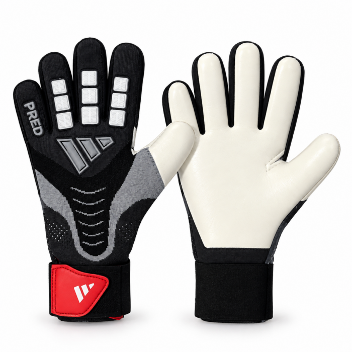 ADIDAS GANTS DE GARDIEN PREDATOR PRO STRAP – NOIR/GRIS